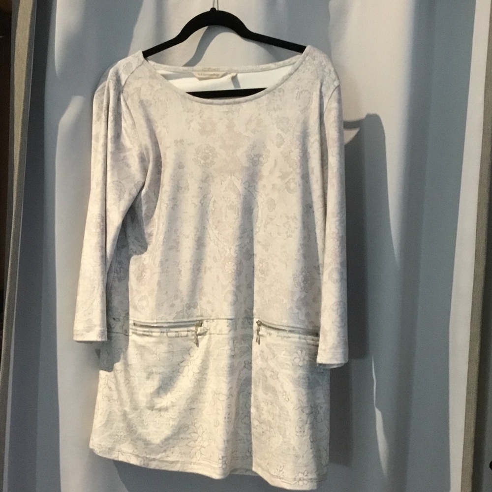 Soft Surroundings Light Gray Tunic